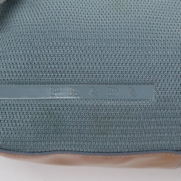 PRADA Sports Shoulder Bag Canvas Blue Auth - Picture 11 of 16